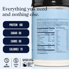NAKED Collagen Advanced unflavored powder is easy to mix in hot or cold drinks