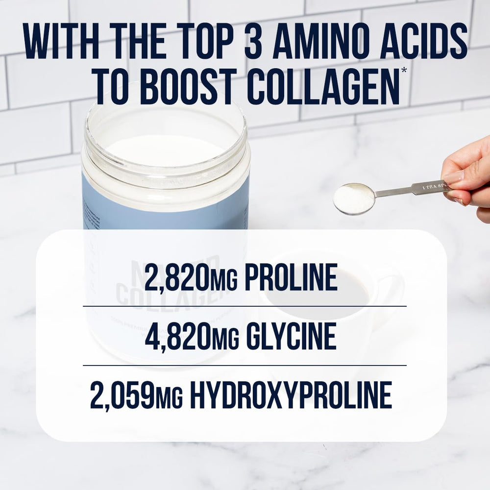 NAKED Collagen Advanced vitamin C blend dissolves in shakes for daily wellness