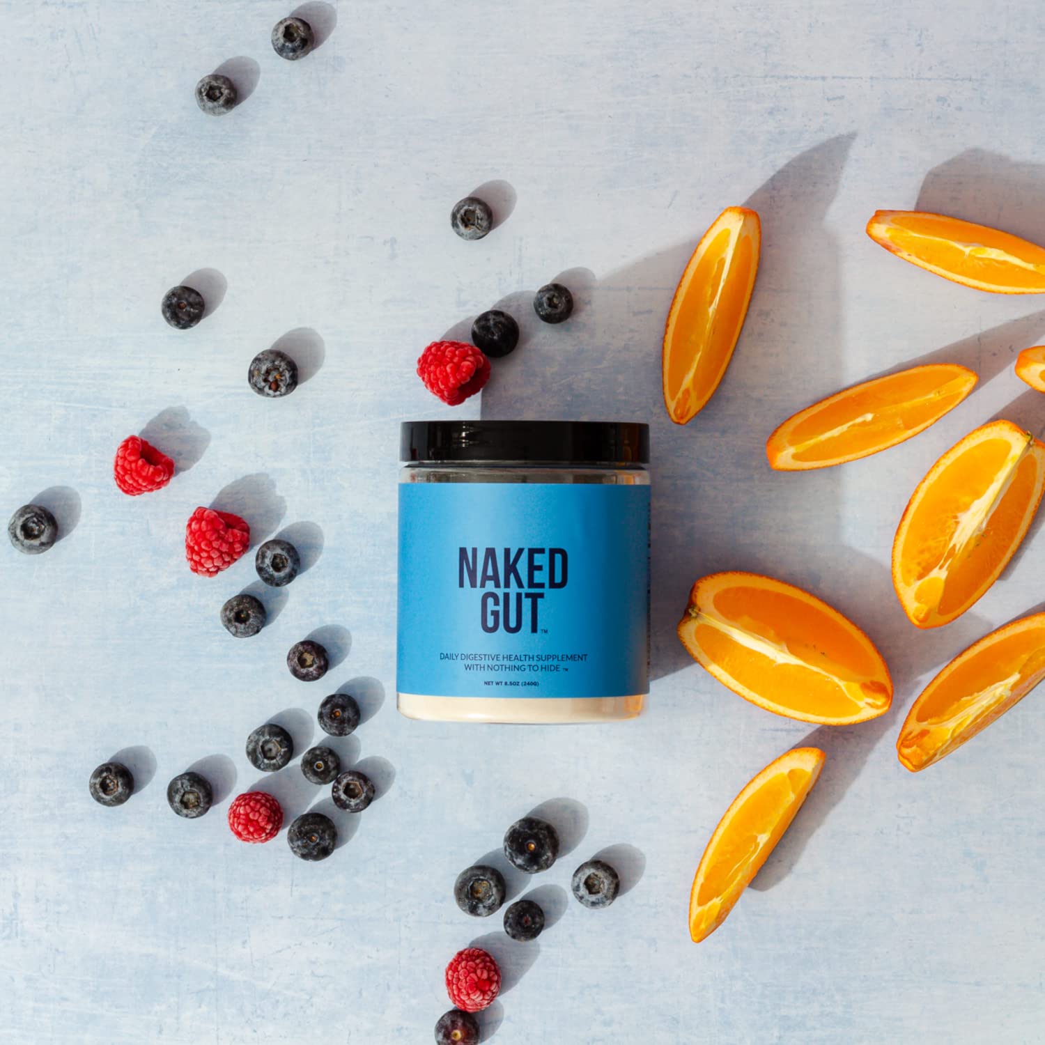 NAKED Gut gluten-free soy-free packaging communicates safe use.