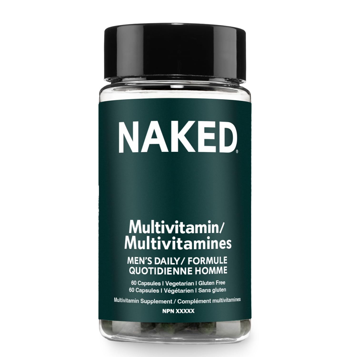 Naked Men’s Multi bottle front, a daily immune-support vitamin for men.