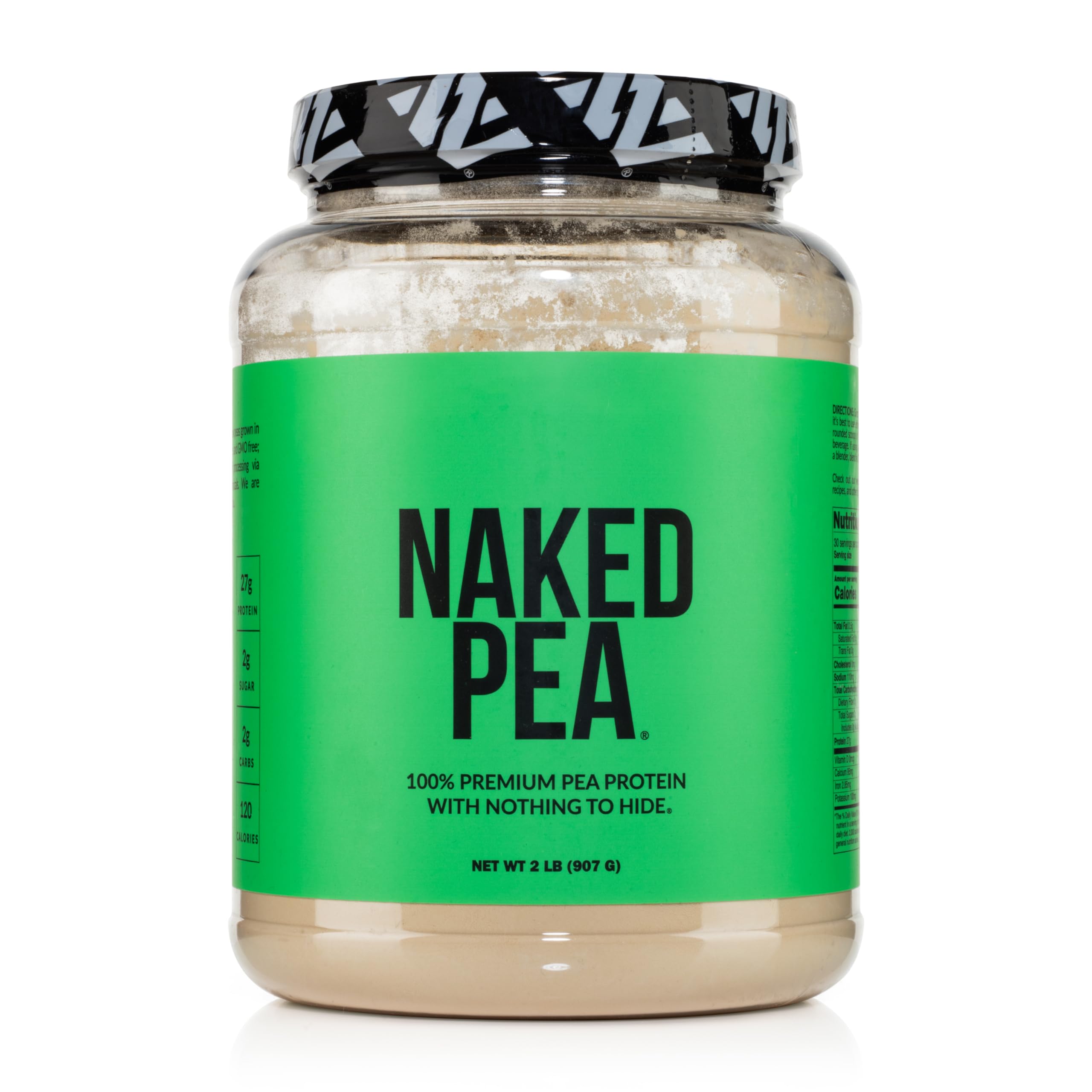 NAKED Pea 2lb bag shows simple label, single-ingredient protein for versatile recipes.