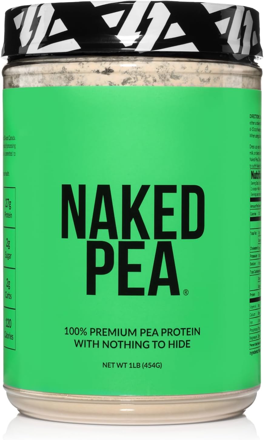 Naked Pea powder scoop for a clean protein boost in shakes