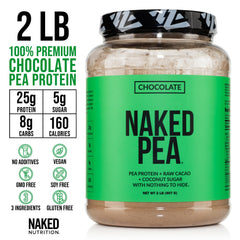 NAKED Pea Protein scoop dispense: convenient scoop for precise daily protein.