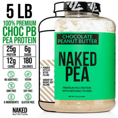 Glass of NAKED Pea shake highlighting creamy texture and flavor