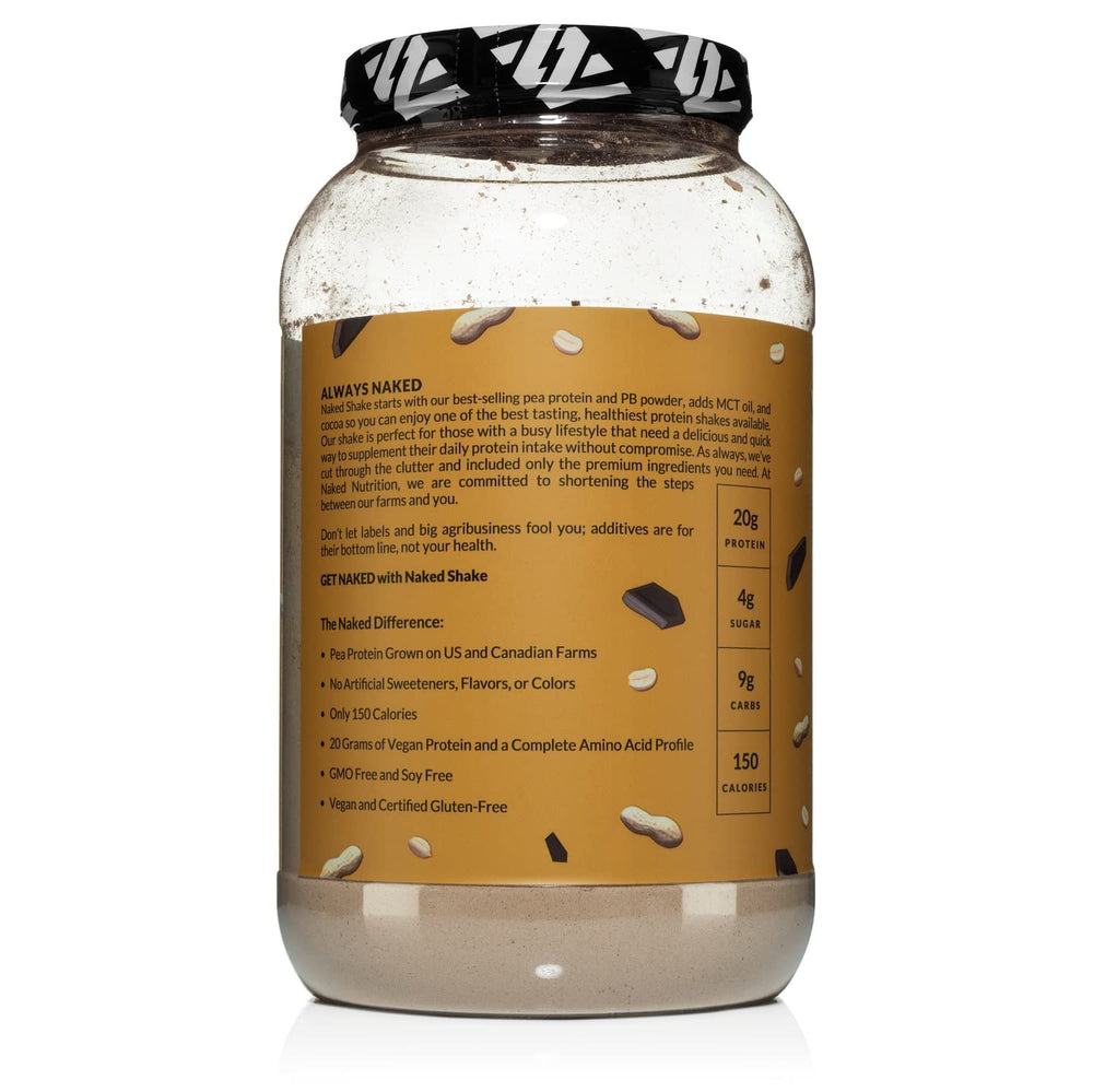 NAKED Shake gluten-free soy-free label close-up