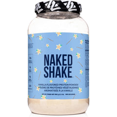 NAKED Shake vanilla bottle shows convenient plant-based protein for daily nutrition