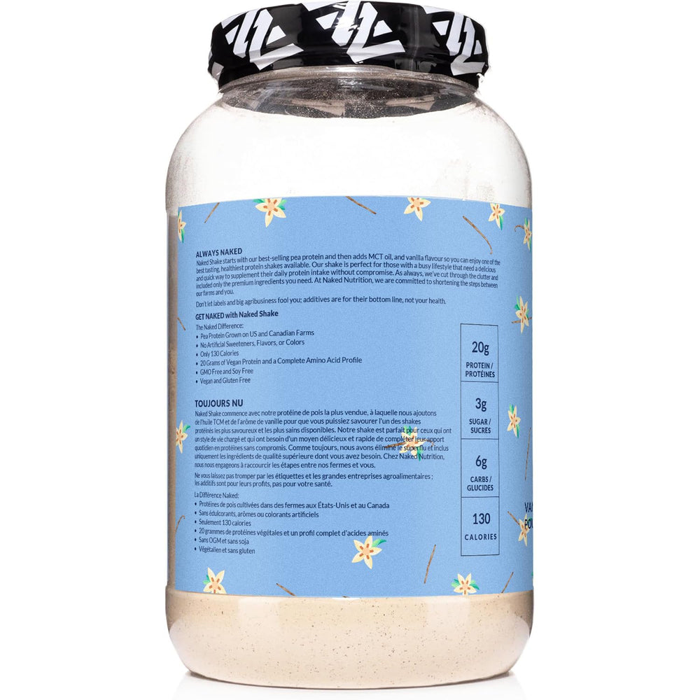 NAKED Shake vanilla gluten-free formula supports gluten-free diets