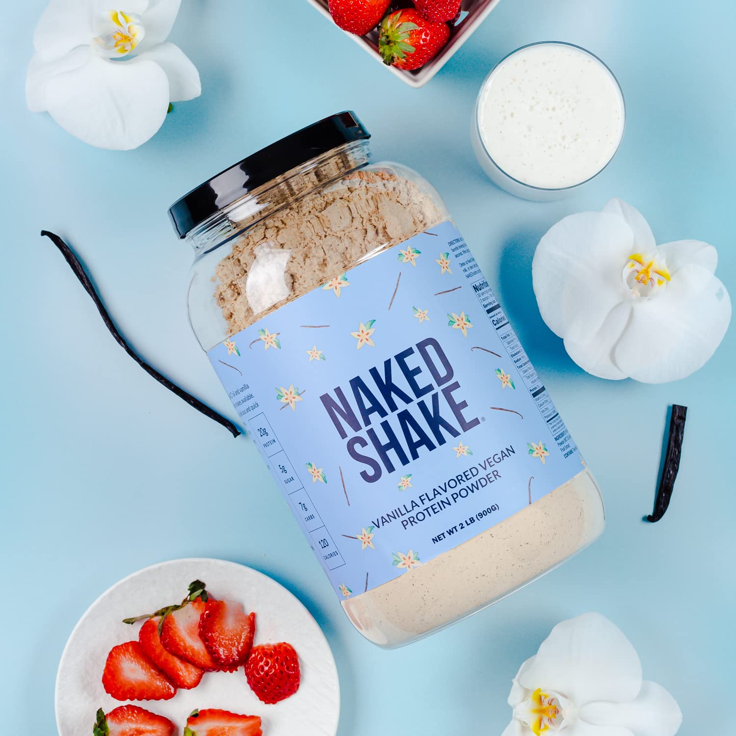 NAKED Shake vanilla natural flavors reflect authentic vanilla aroma