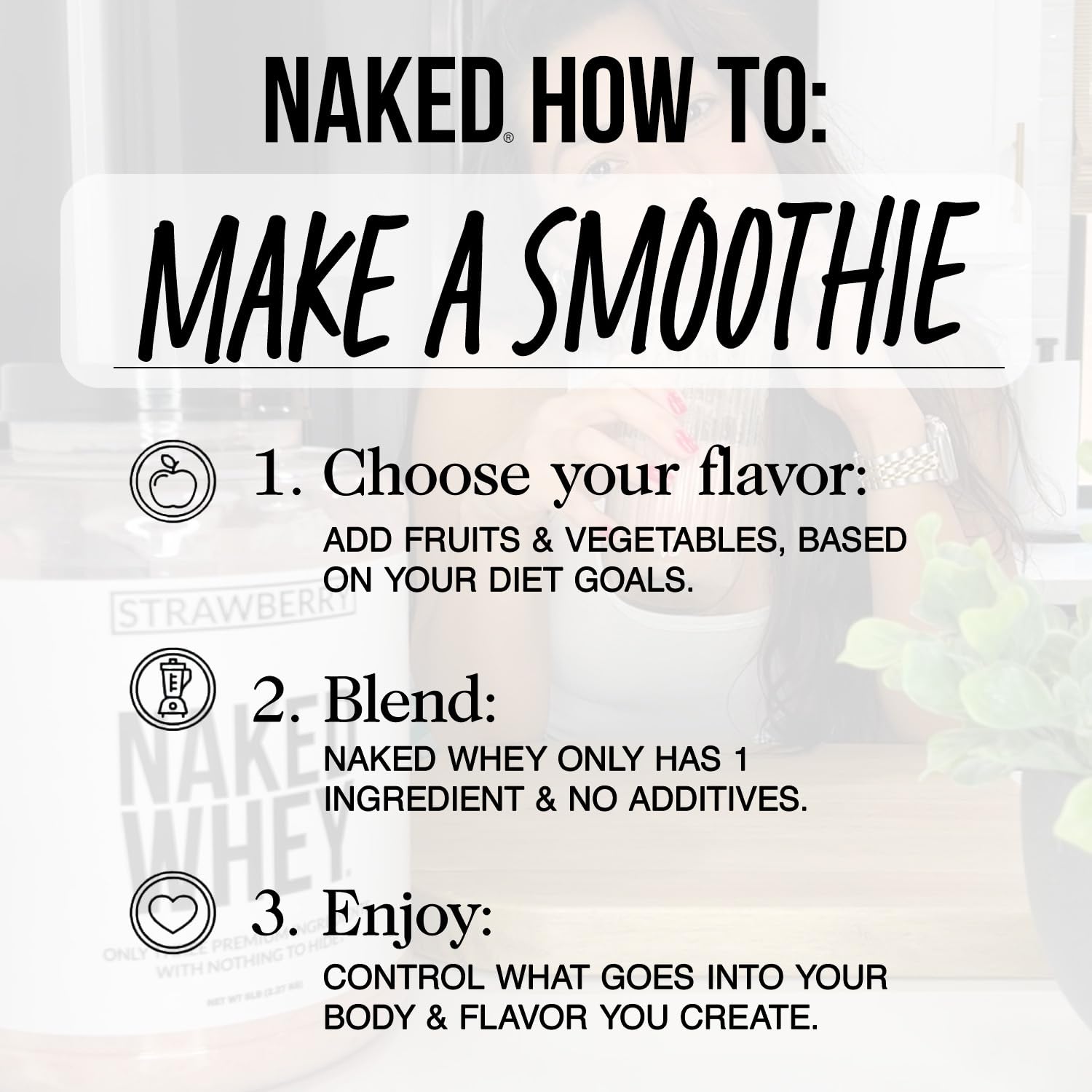NAKED Strawberry Whey Baking Idea: high-protein pancakes option