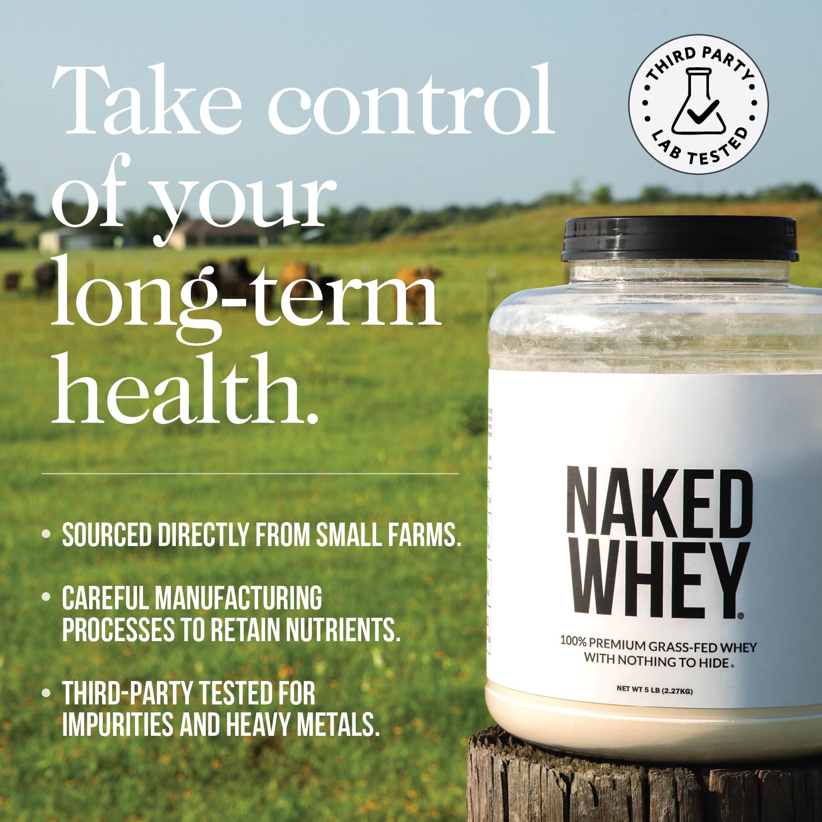 NAKED Whey protein bowl with ingredients for a high protein meal base