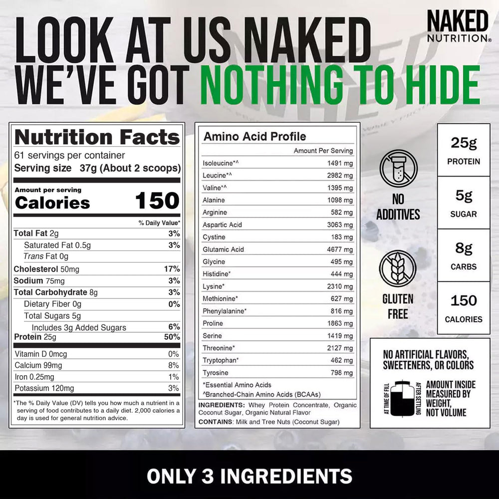 NAKED Vanilla Whey used in protein pancakes batter for high-protein meals