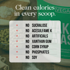 NAKED Vegan Mass nutrition facts panel highlighting protein per serving
