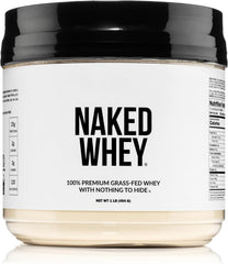 NAKED Whey 1lb front packaging showing clean label and minimal ingredients.