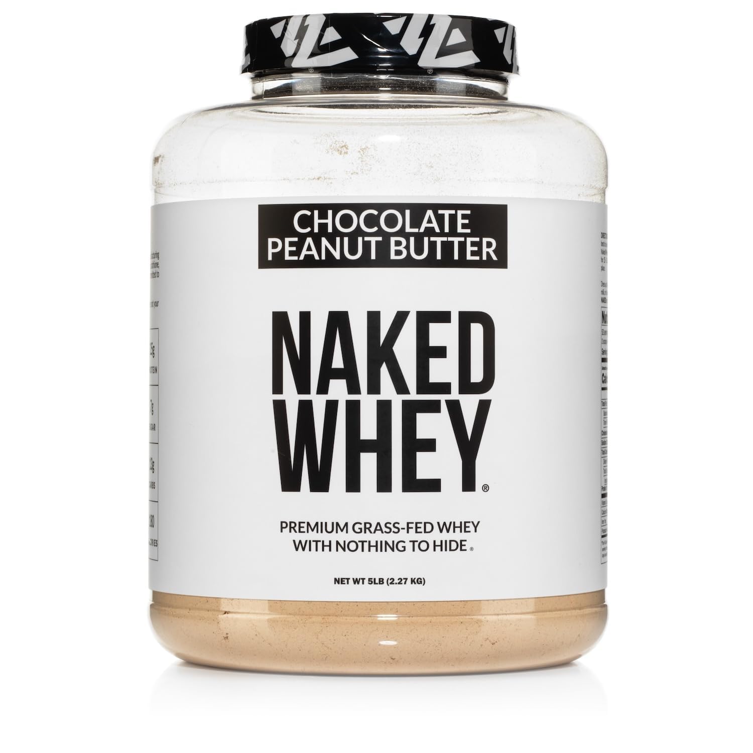 NAKED Whey Chocolate Peanut Butter powder base for a protein-packed shake.