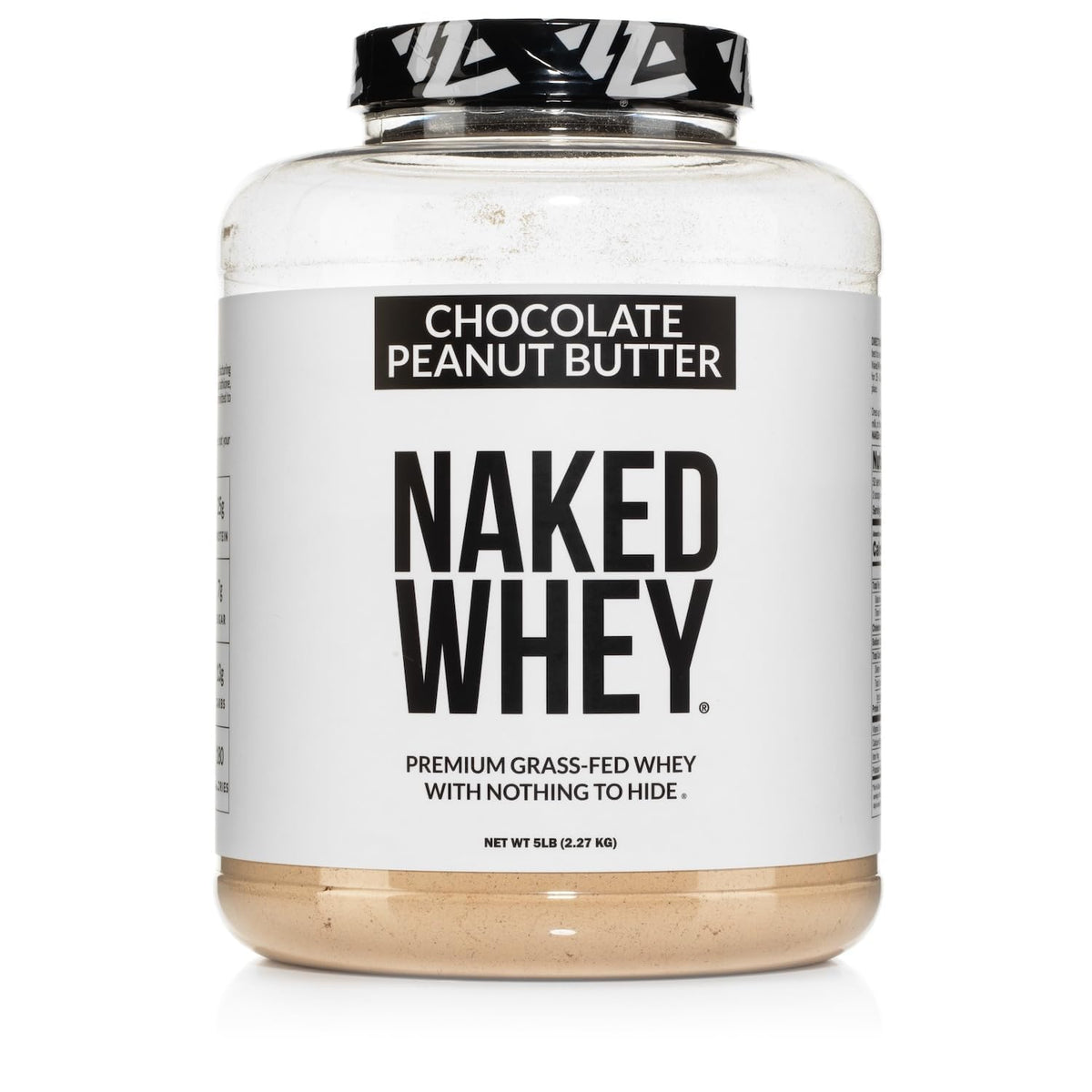 NAKED Whey Chocolate Peanut Butter powder base for a protein-packed shake.