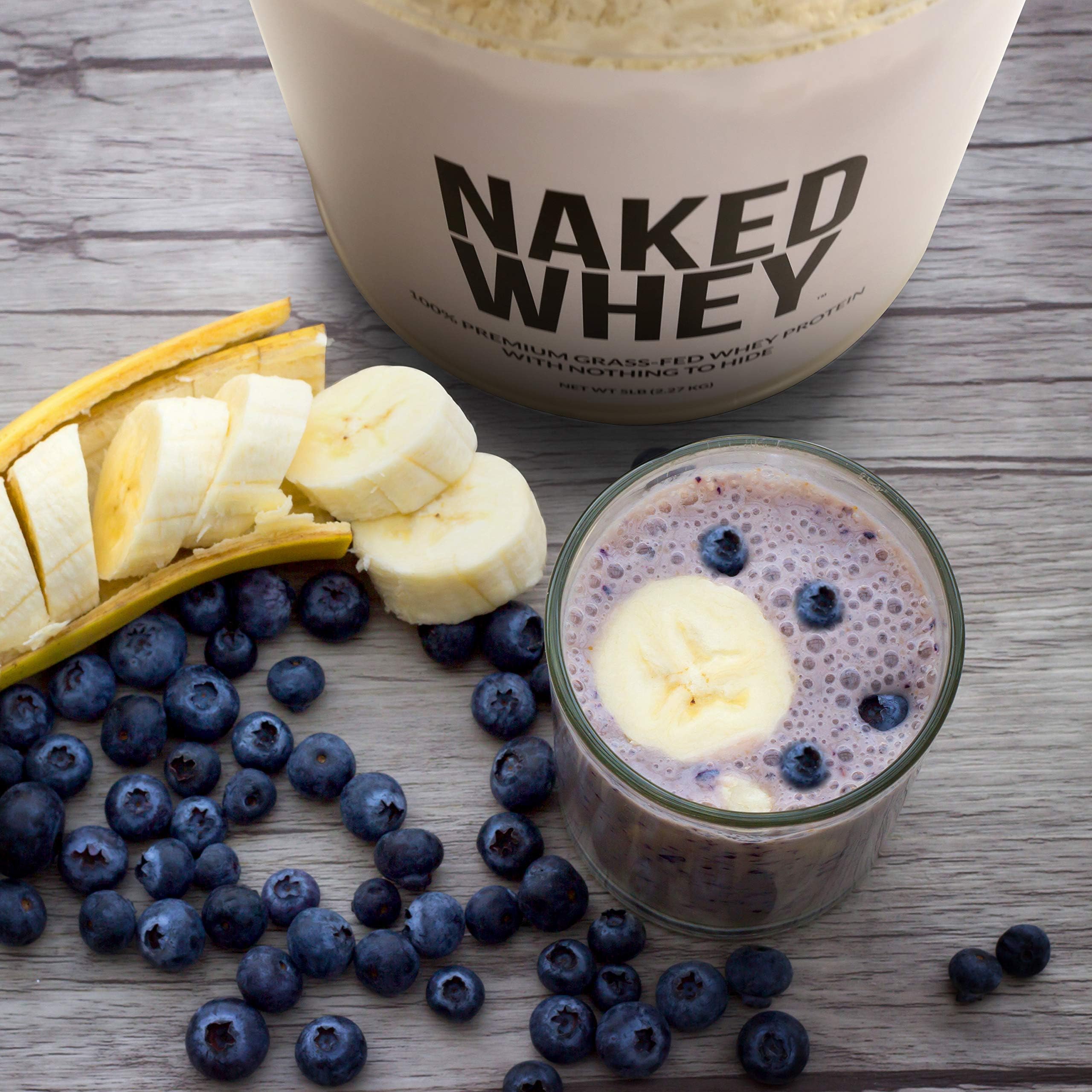 NAKED Whey gluten-free and soy-free icon communicates dietary compatibility.