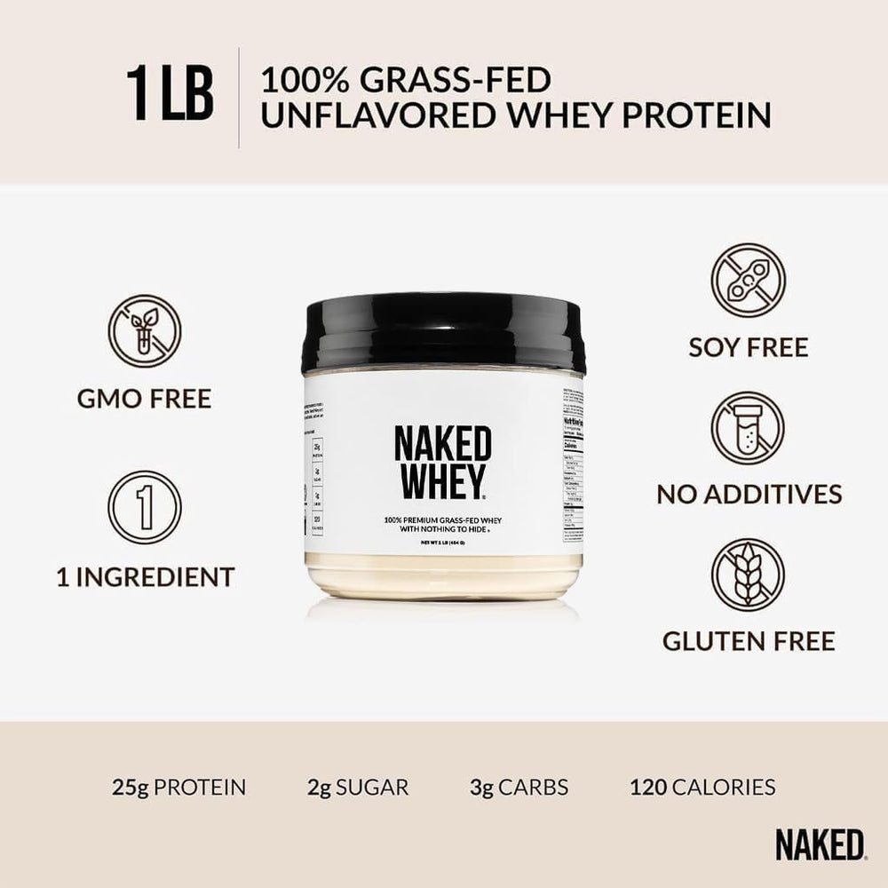 NAKED Whey scoop in bowl ready for high-protein shakes.