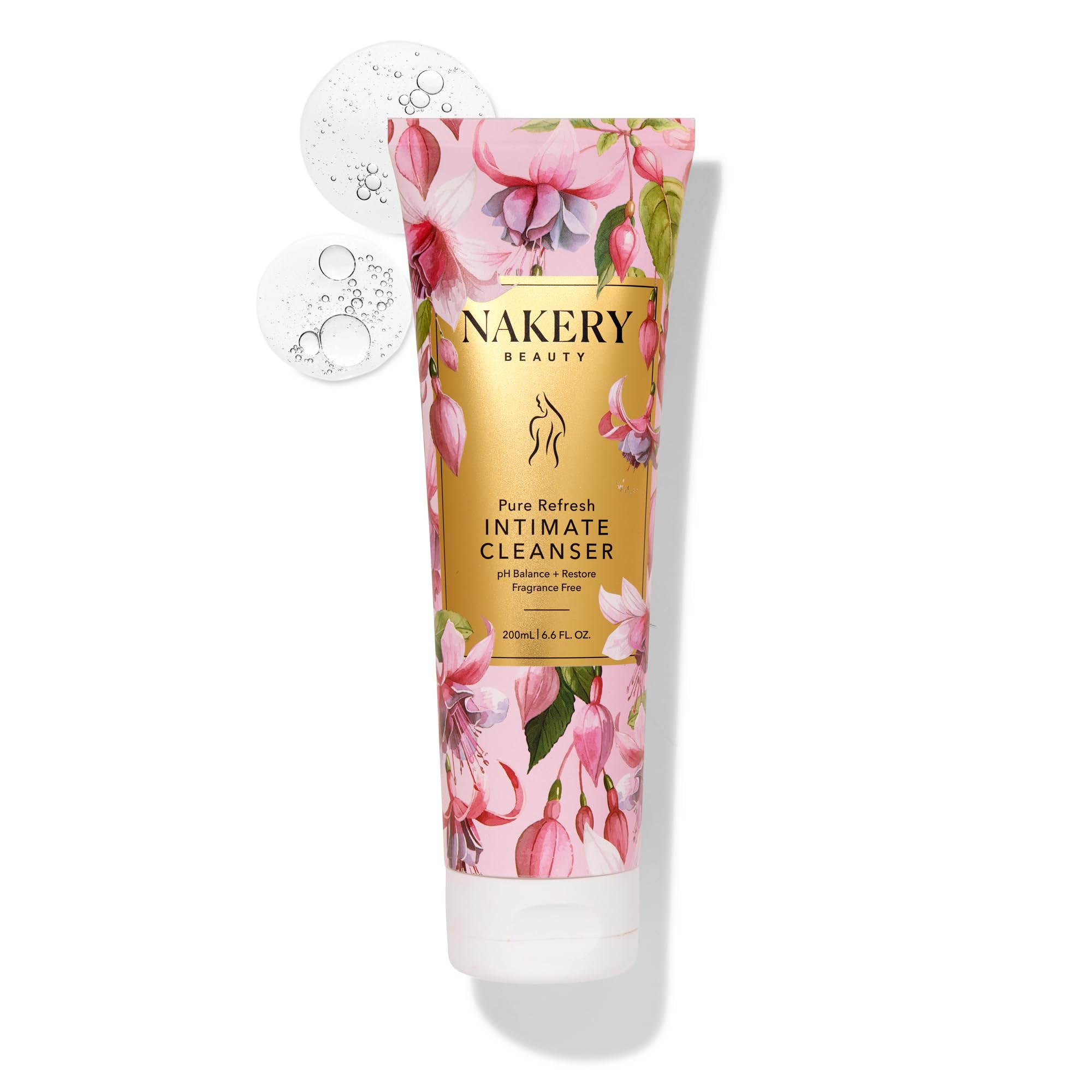 Nakery Intimate Wash bottle showing pH-balanced daily freshness