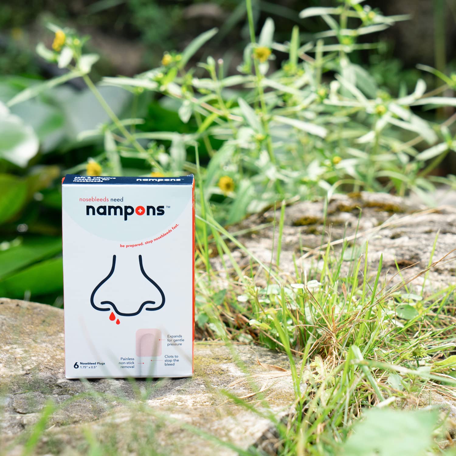 Nampons nasal plug safe for children with parental guidance.