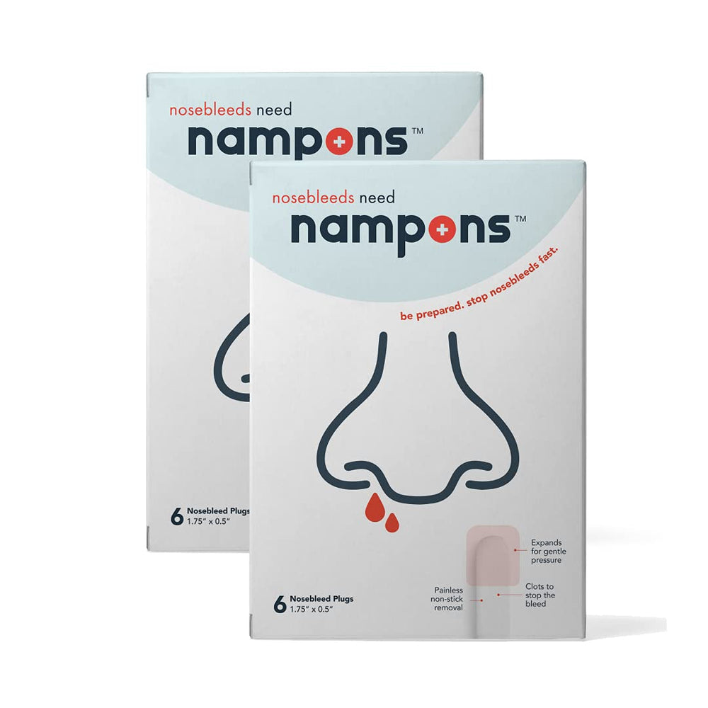 Nampons nasal plug packaged box, portable emergency relief.