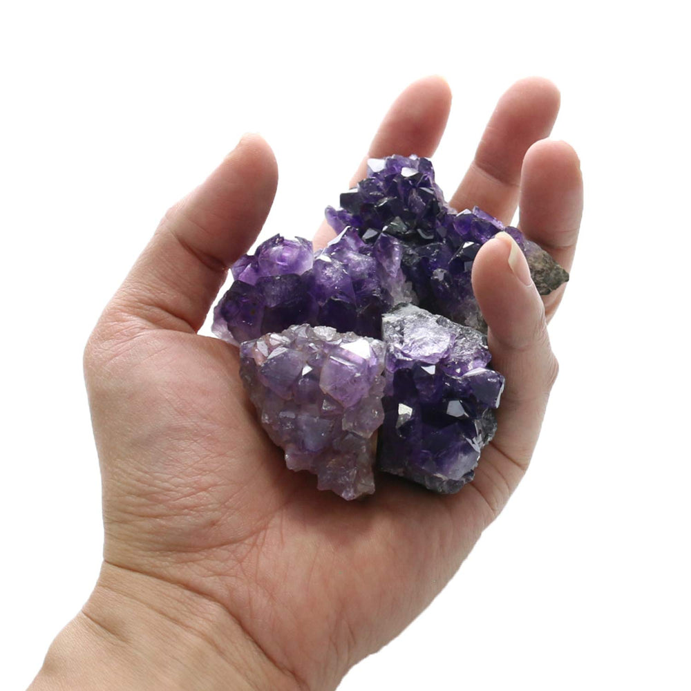 Namzi amethyst crystals for meditation and focused creativity sessions.