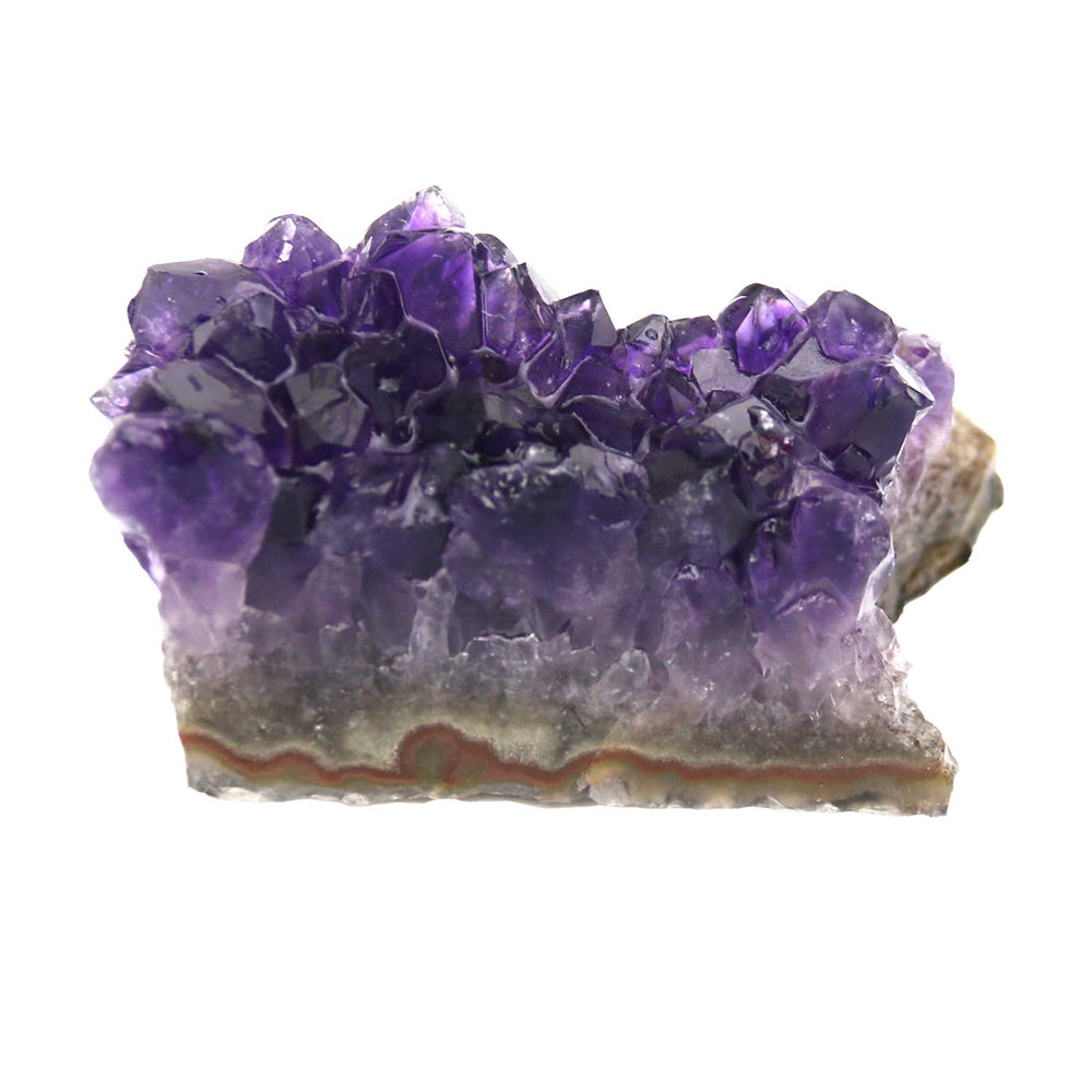 Namzi amethyst geode crystal cluster with purple crystals for meditation spaces.