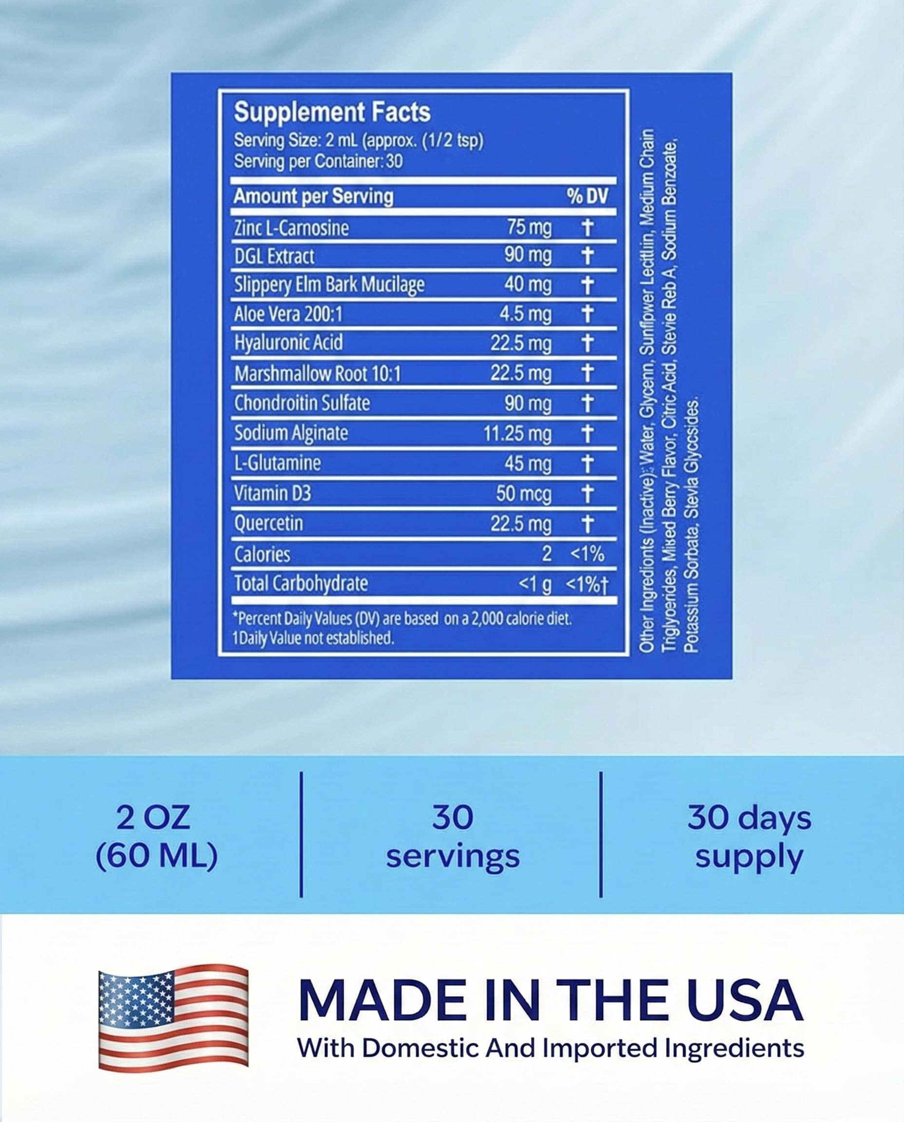 NANOREVIVE EsoRepair bottle side label emphasizing non-GMO and dairy-free formula