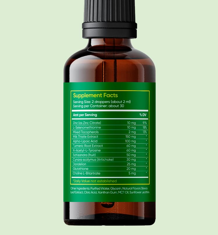 NanoLiverX bottle detail highlights natural additive-free formula
