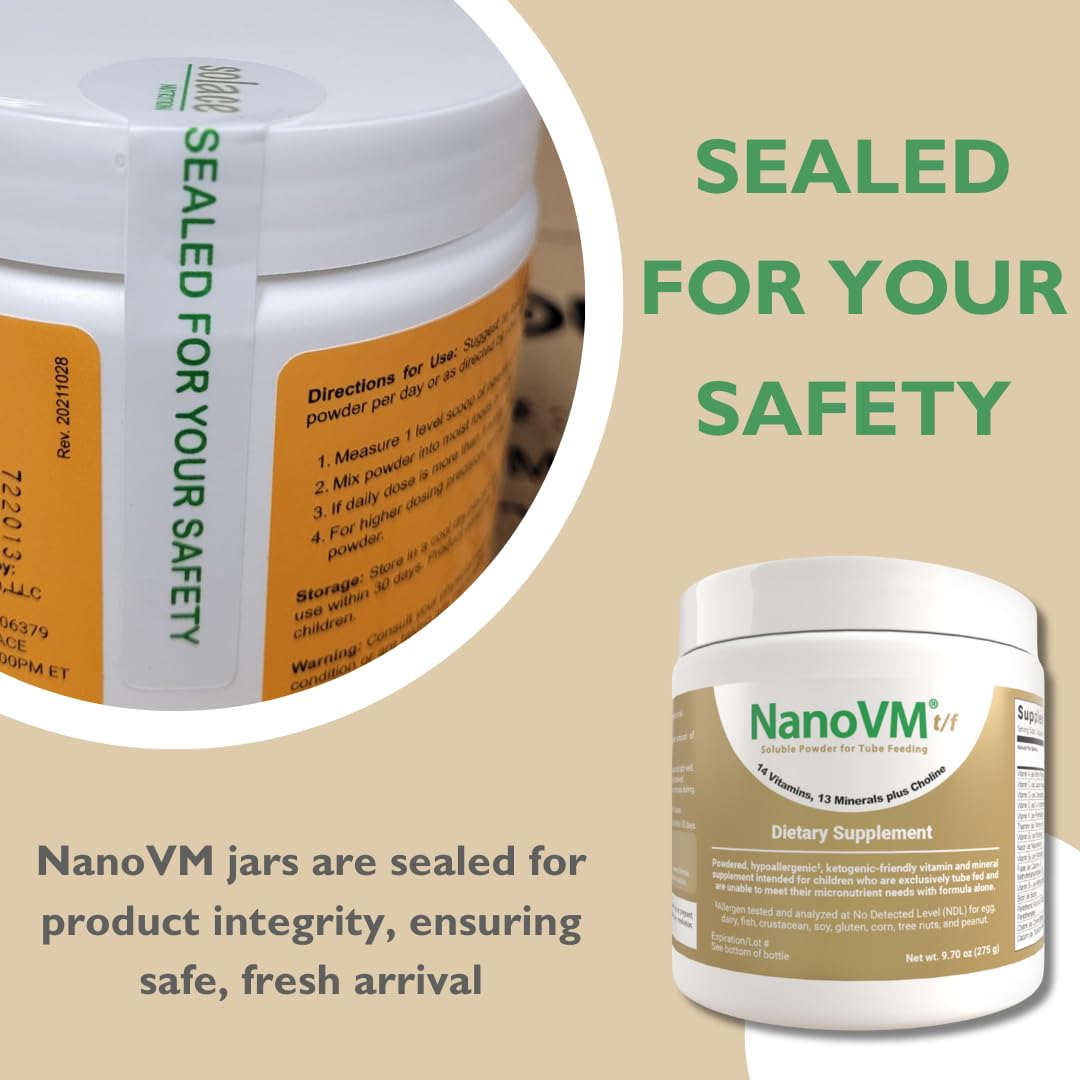 NanoVM t/f kids routine using easy-to-mix powder in daily feeding.