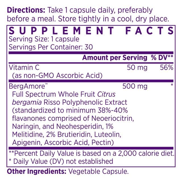 NAOMI BergAmore capsules closeup highlighting convenient daily capsules.