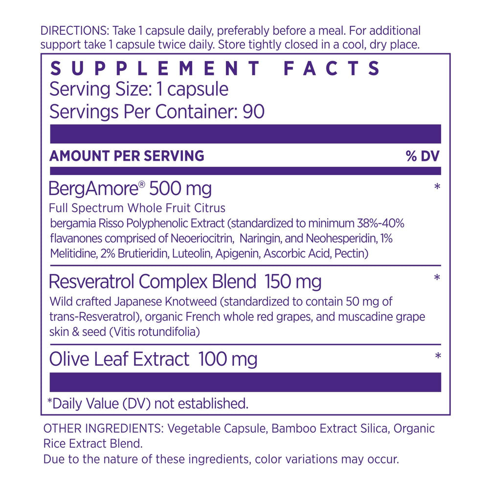 NAOMI Citrus Bergamot bottle label closeup highlighting premium ingredients.