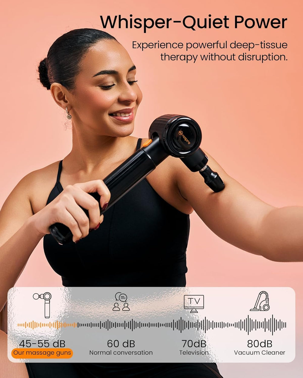 NAPRE Massage Gun comes with a carry case for easy travel