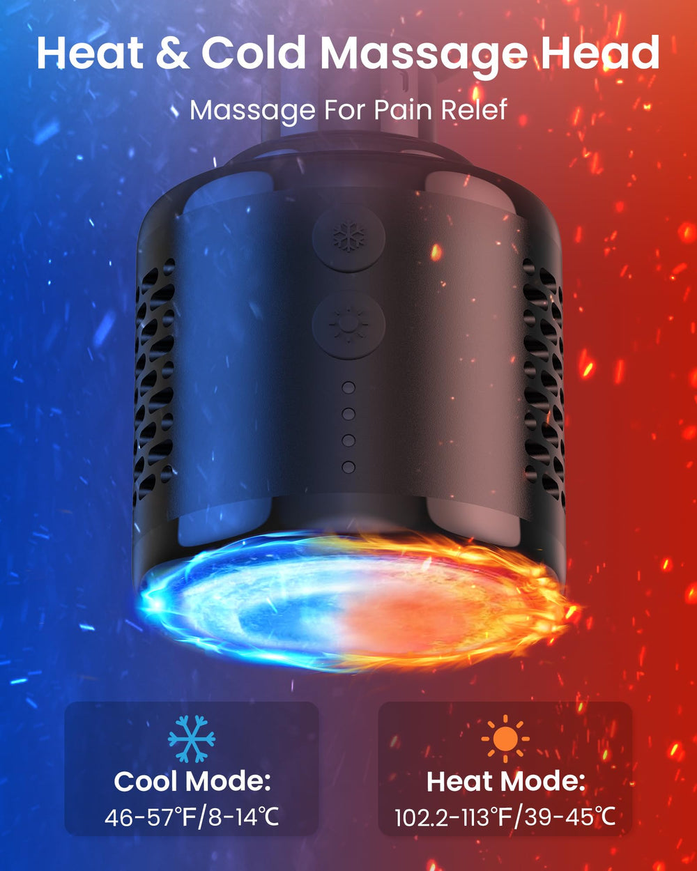 Napre foldable design enables compact storage and easy travel with the massager.