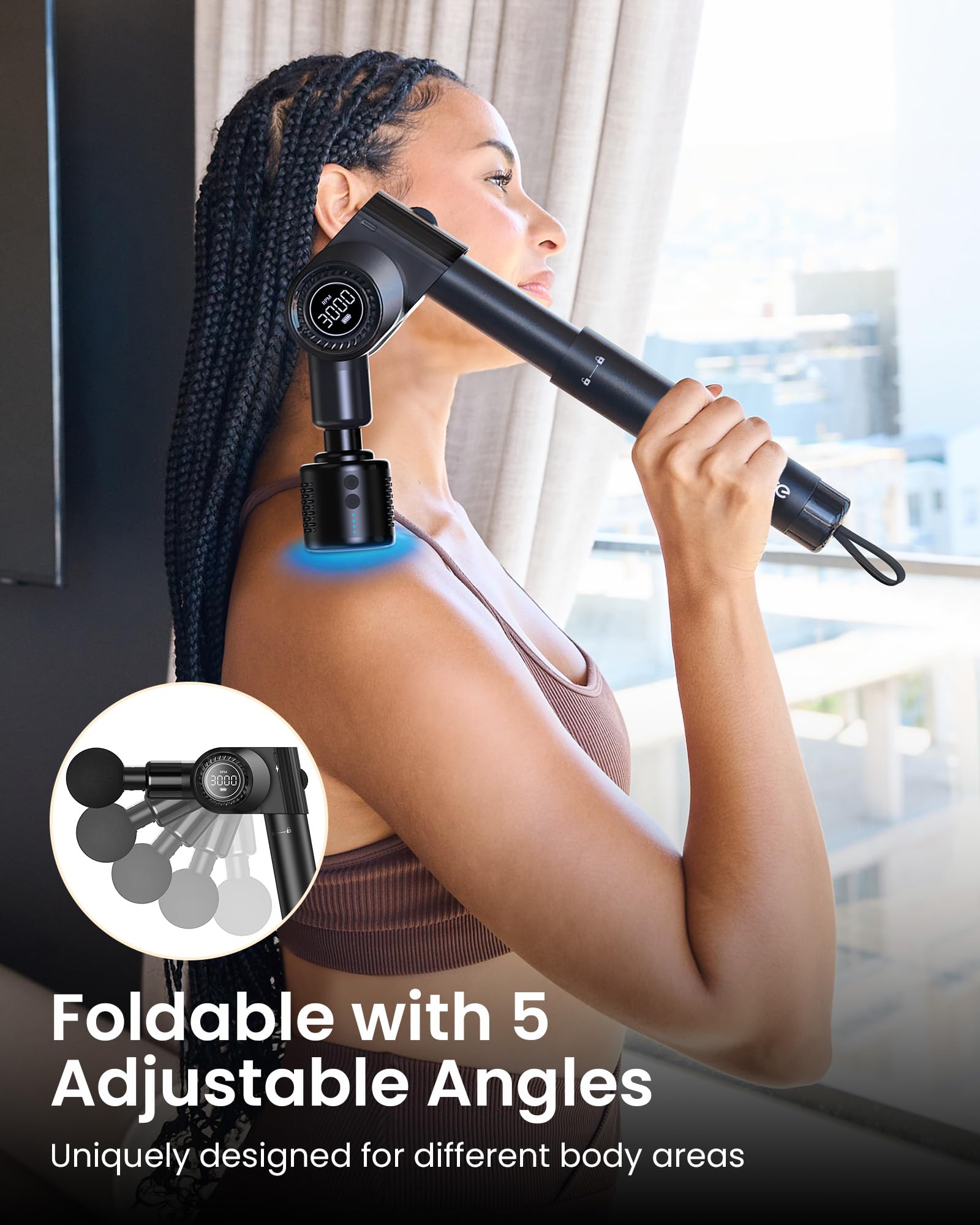 NAPRE whisper-quiet motor allows discreet use in home or gym settings.