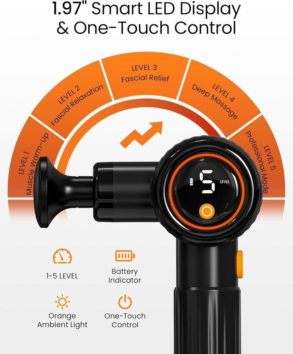 NAPRE Massage Gun operates quietly for focused sessions during workouts and work