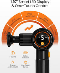 NAPRE Massage Gun operates quietly for focused sessions during workouts and work