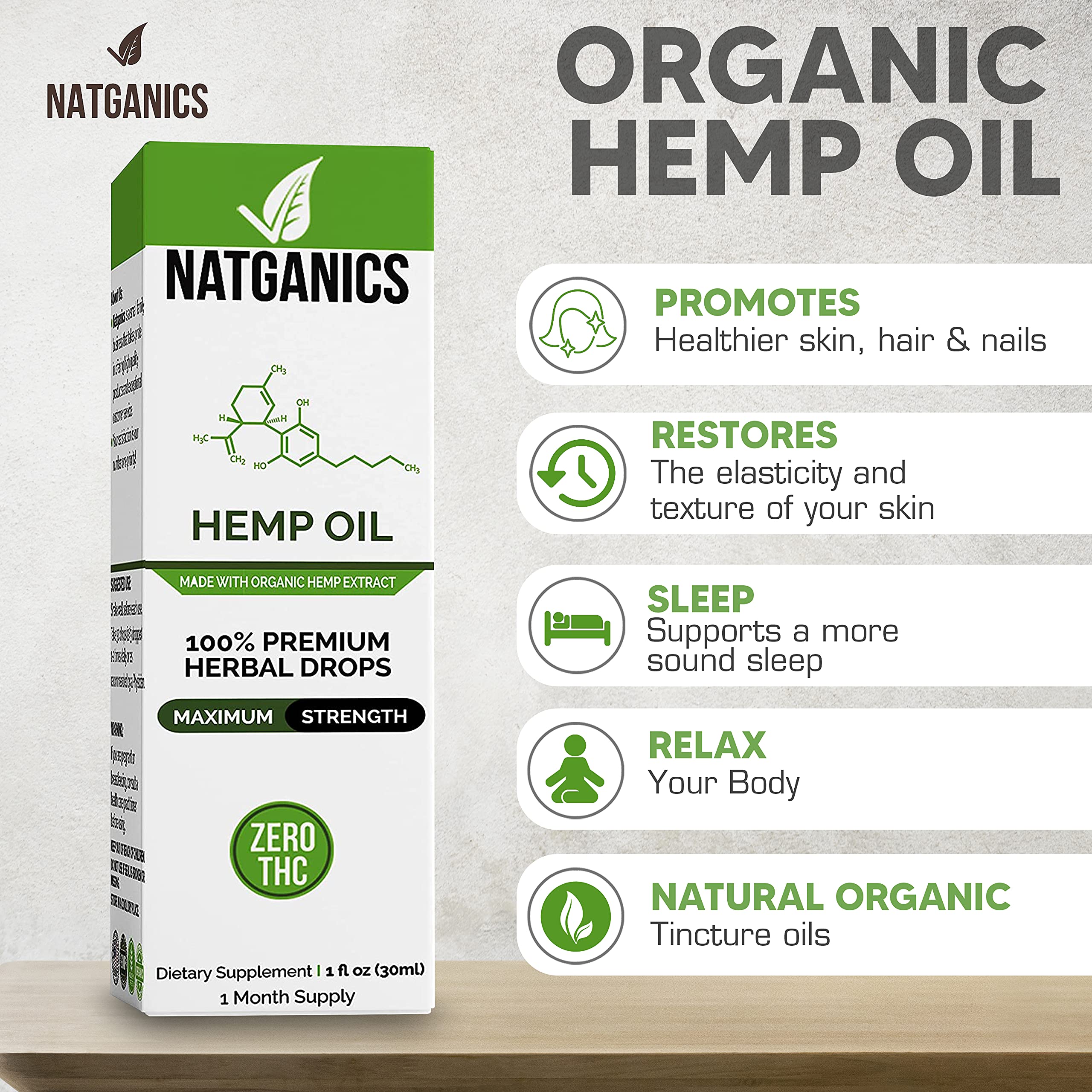 Natganics certified organic hemp farm, sustainably grown.