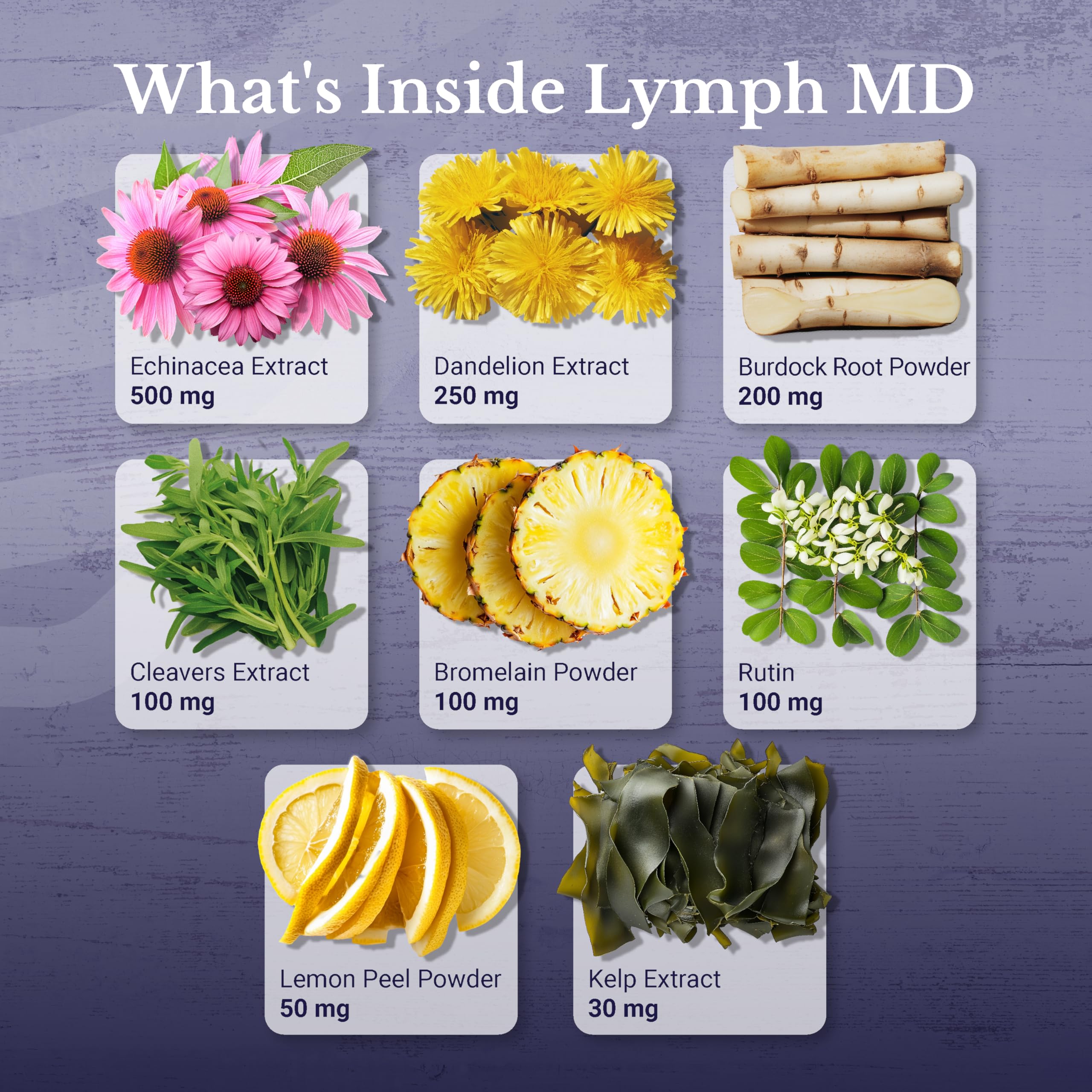 Nation Health MD Lymph MD bottle on a kitchen counter ready for daily use.