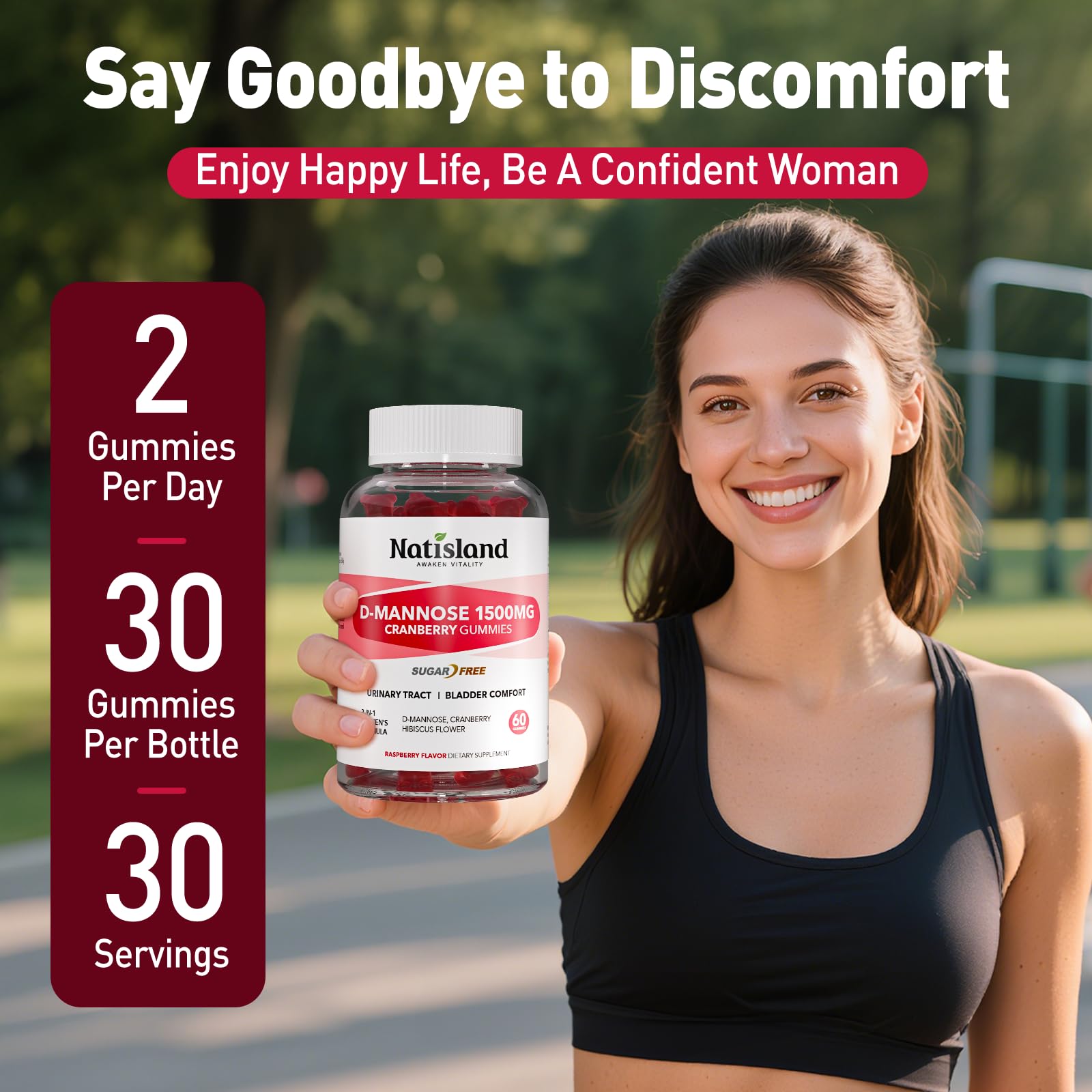 Bright bottle on kitchen counter encouraging easy daily habit