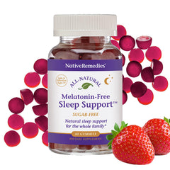 Native Remedies Melatonin-Free Sleep Gummies pack for gentle nightly support.