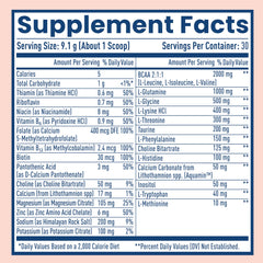 Scoop and packaging close-up showing convenient serving for on-the-go hydration.