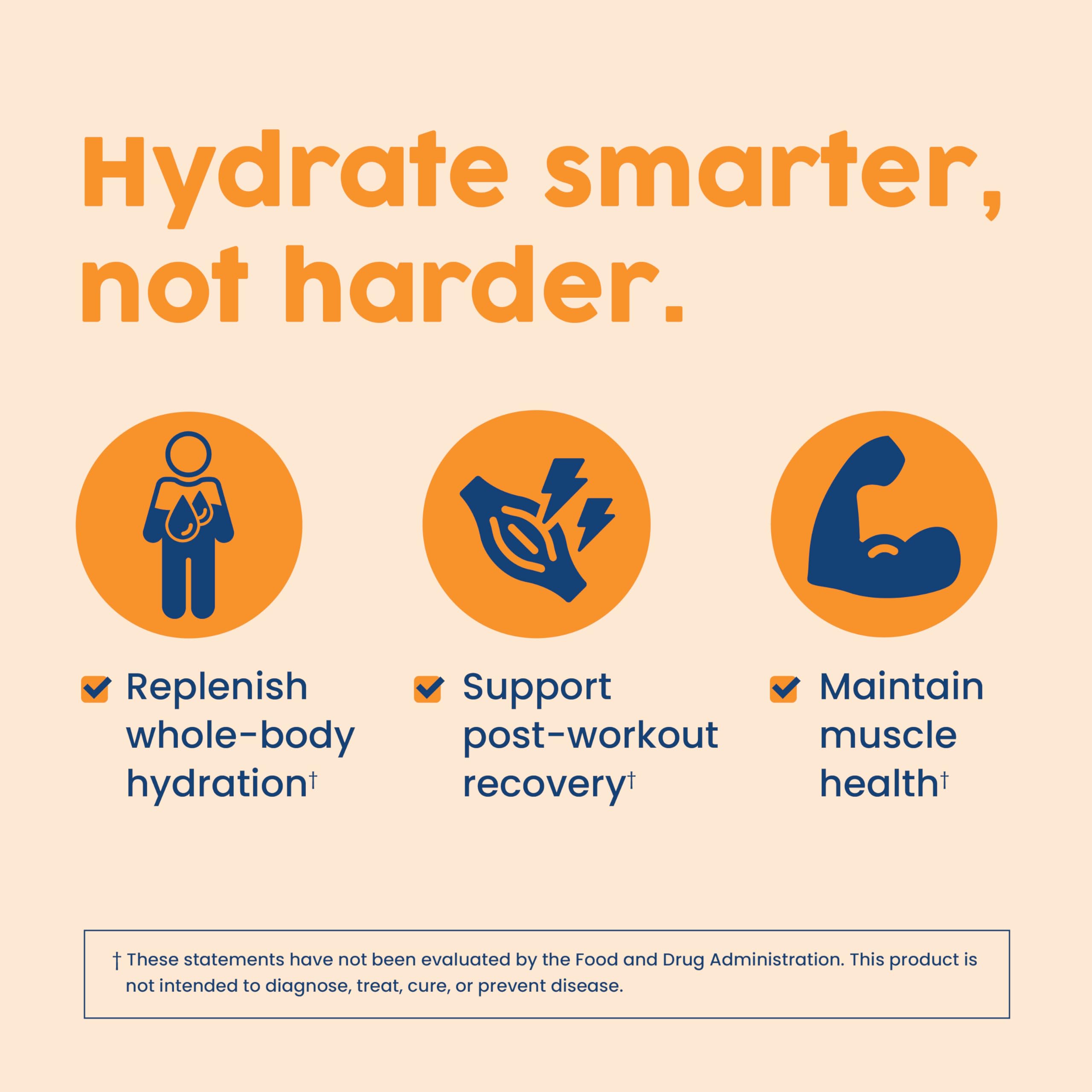NativePath Hydrate Tangerine flavor scoop dissolves easily in water