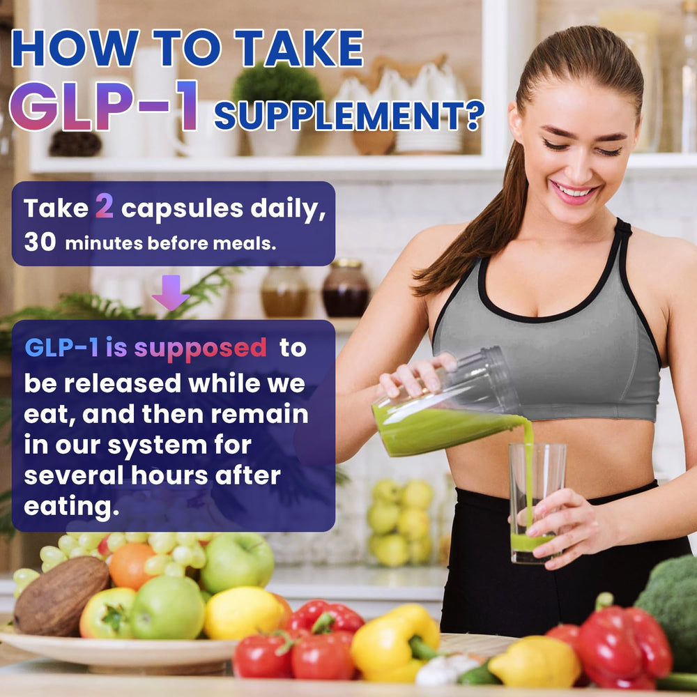 Natnect GLP-1 supplement packaging front emphasizes natural formulation
