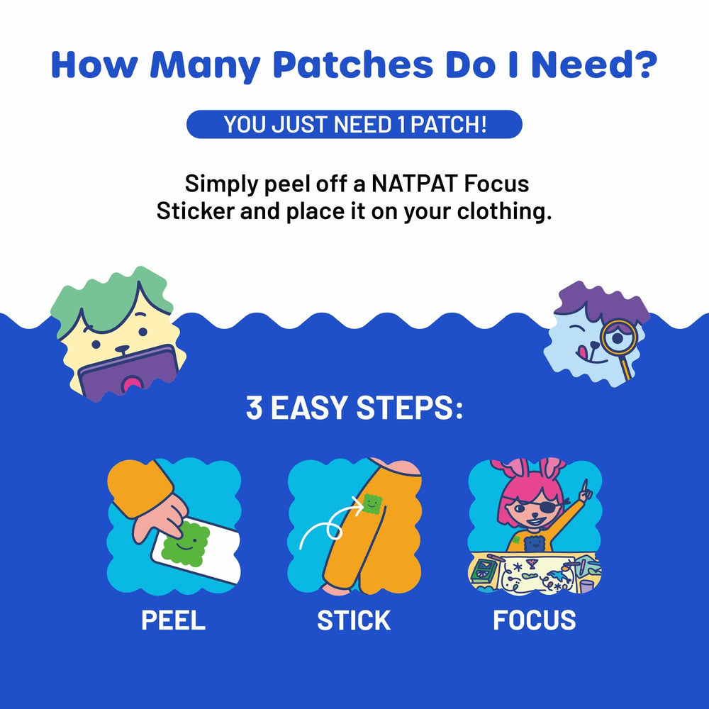 NATPAT Focus Patch being applied to a shirt sleeve.