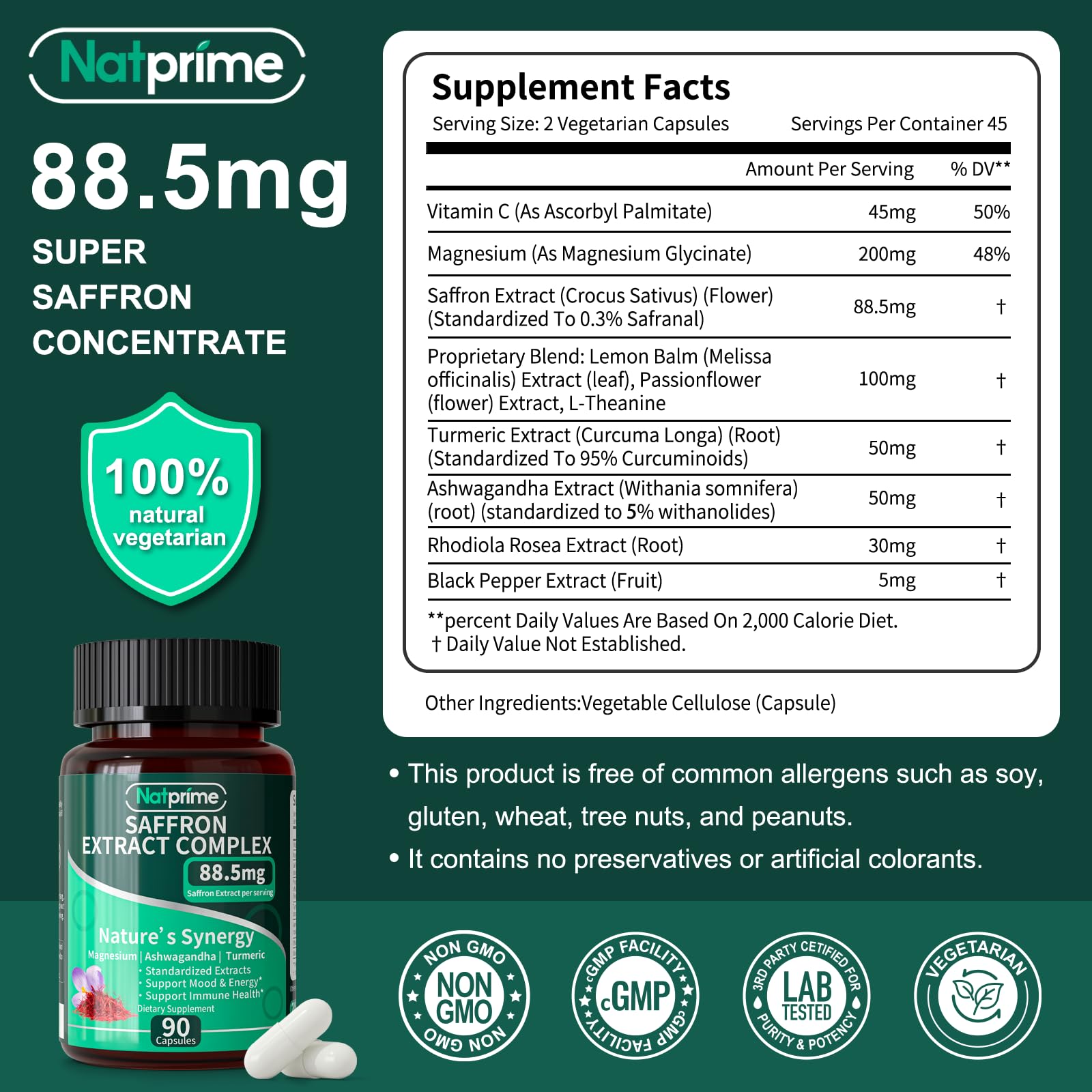 Natprime saffron capsules support eye health and immune wellness during daily tasks