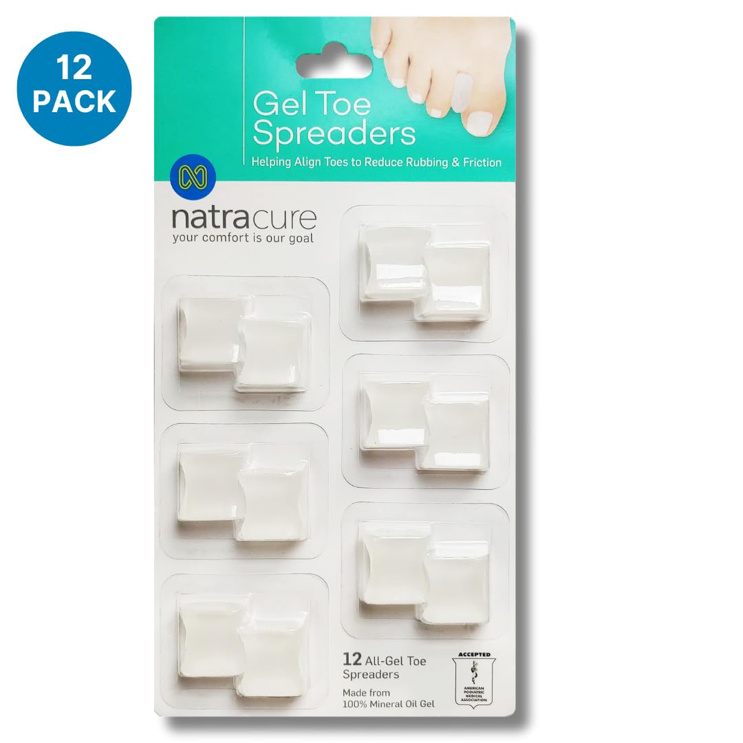 Toe spacers designed to ease overlapping toes and bunions