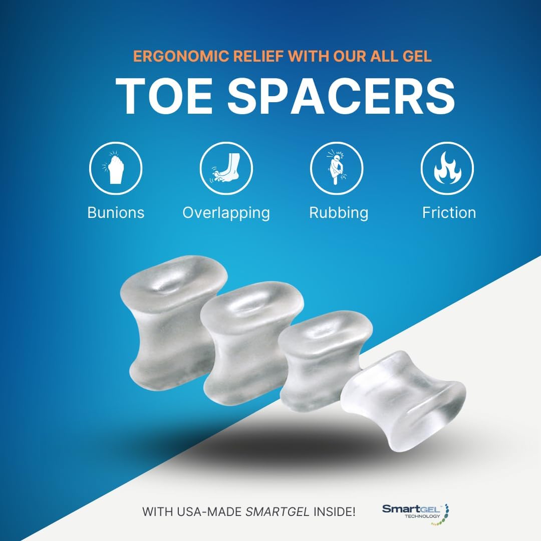 NatraCure Gel Toe Spacers demonstrate skin-nourishing formula for daily wear