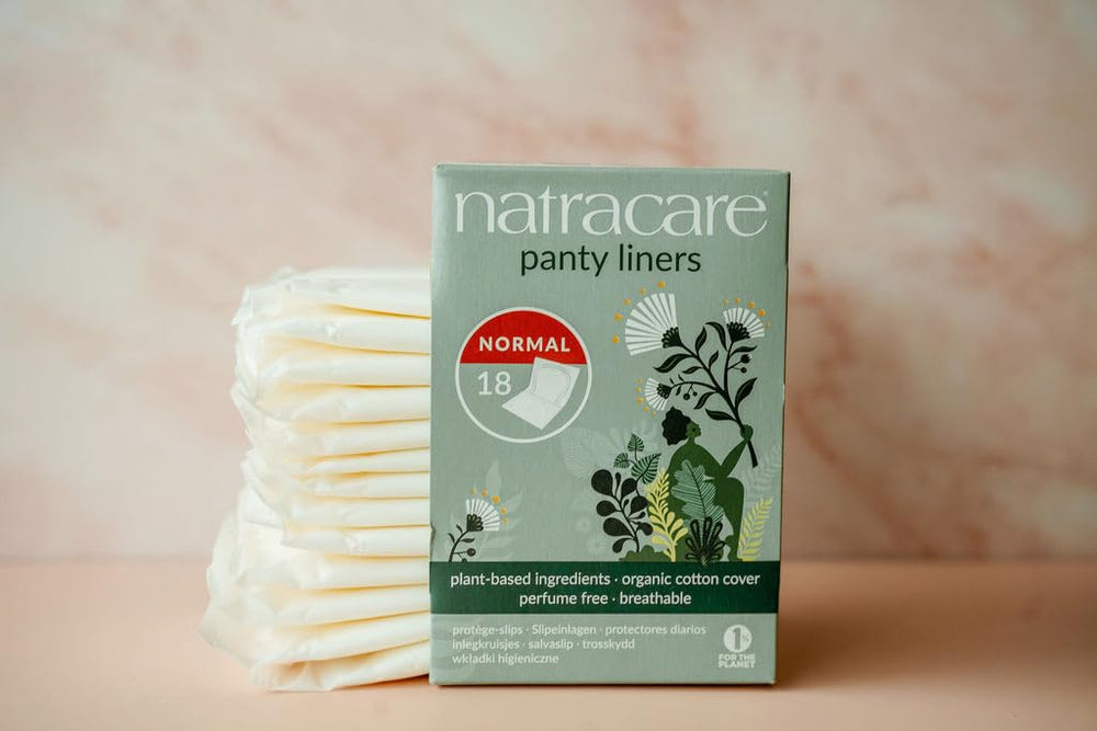 Natracare breathable normal panty liners shown for everyday wear