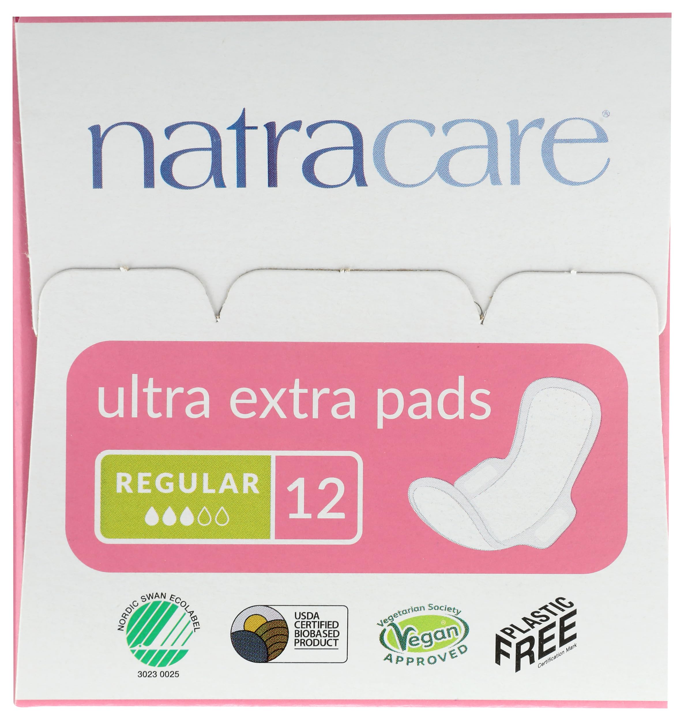 Pad core made from ecologically certified cellulose pulp in Natracare line