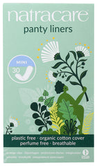 Organic cotton top layer in NATRACARE liners provides breathable skin contact